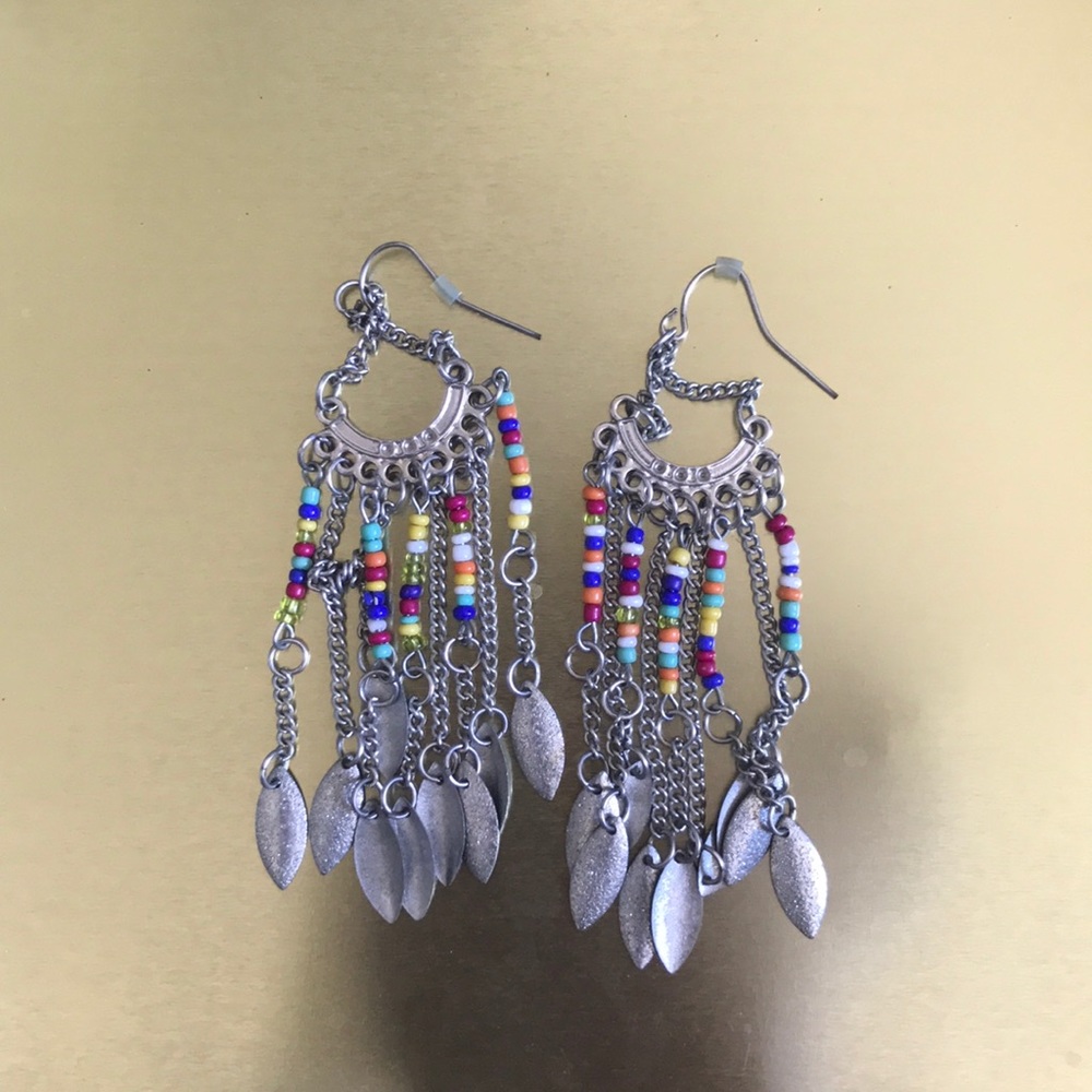 Beaded chandelier earrings